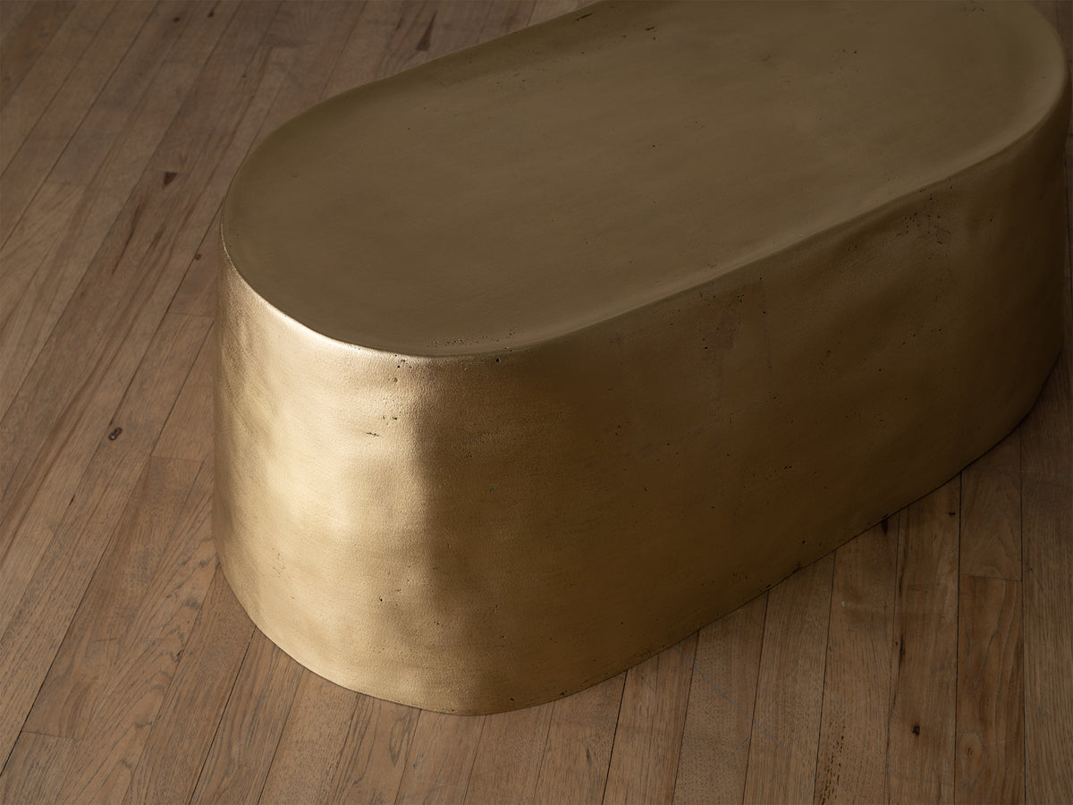 Kassena Table in rough bronze